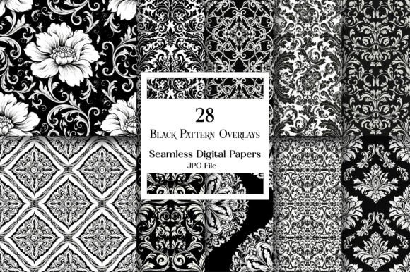 Black Pattern Overlays: Texture and Contrast