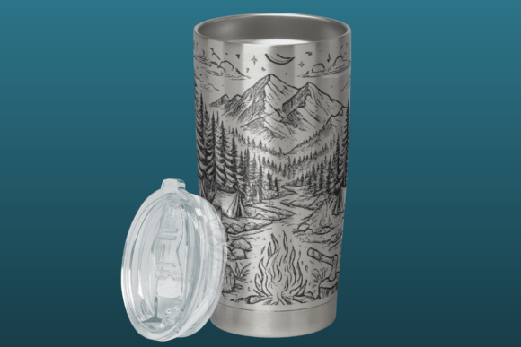 Camping Adventure Mountain Forest PNG: Elevating Outdoor Design Projects