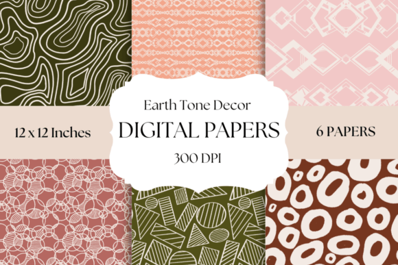 Elevating Digital Design with Earth Tone Decor Digital Papers: A Strategic Approach to Natural Aesthetics