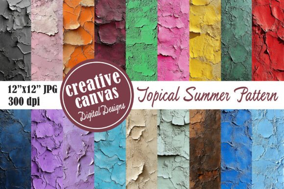 Elevating Digital Design with the Grunge Cracked Paint Texture Bundle