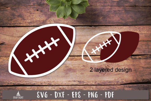 Football Layered SVG Ball Design for Sporty Birthday Crafts and DIY Decor