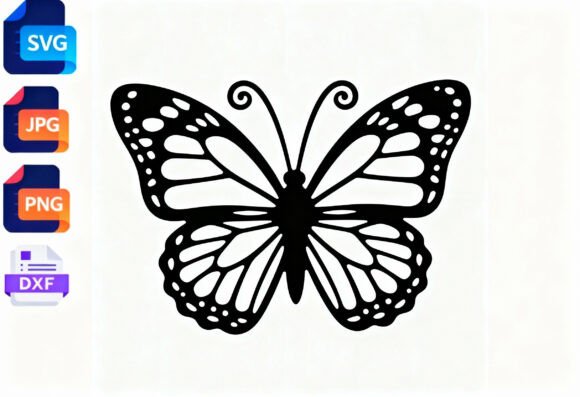 Monarch Butterfly SVG Cut File Black: Elevating Modern Craft and Design