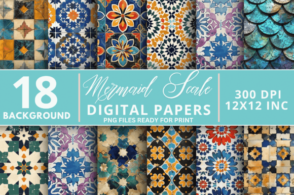Moroccan Tiles Paper Digital Paper Bundle: A Guide to Versatile Design Assets