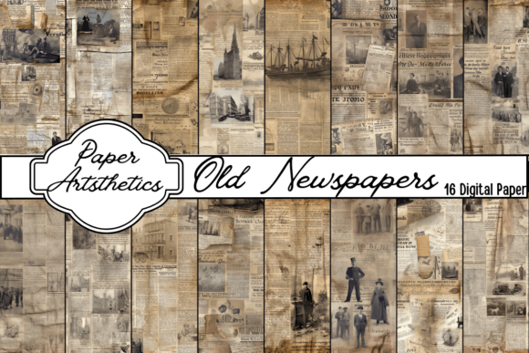 Old Newspapers Digital Paper: Integrating Vintage Textures into Modern Creative Workflows