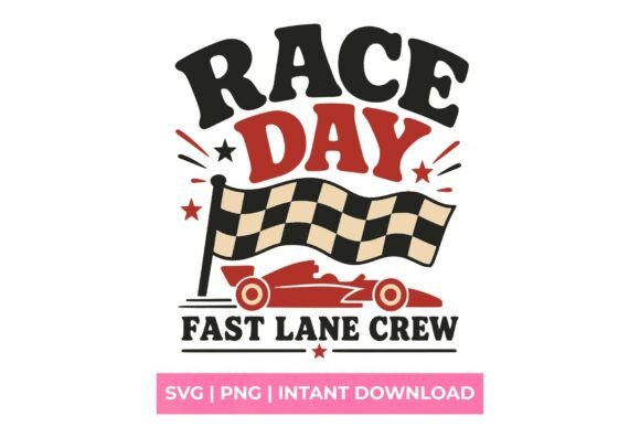 Race Day Fast Lane Crew Racing SVG: Design Versatility Meets Brand Impact