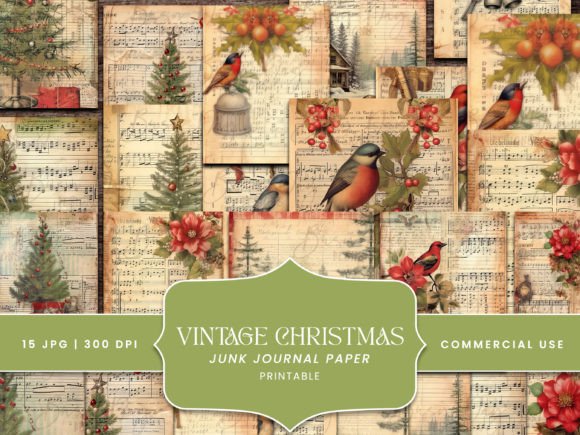Vintage Christmas Junk Journal Paper: A Guide to Nostalgic Crafting