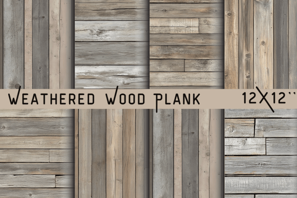 Weathered Wood Plank Wallpaper: A Timeless Rustic Touch for Creative Projects